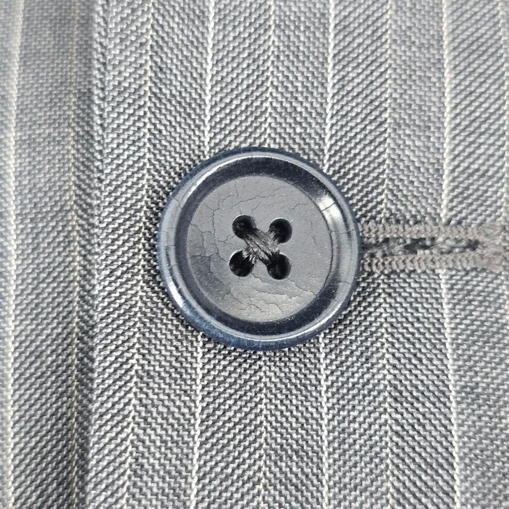 Brooks Brothers Blazer Mens 42R Grey Pinstripe 1818 Fitzgerald Sport Coat